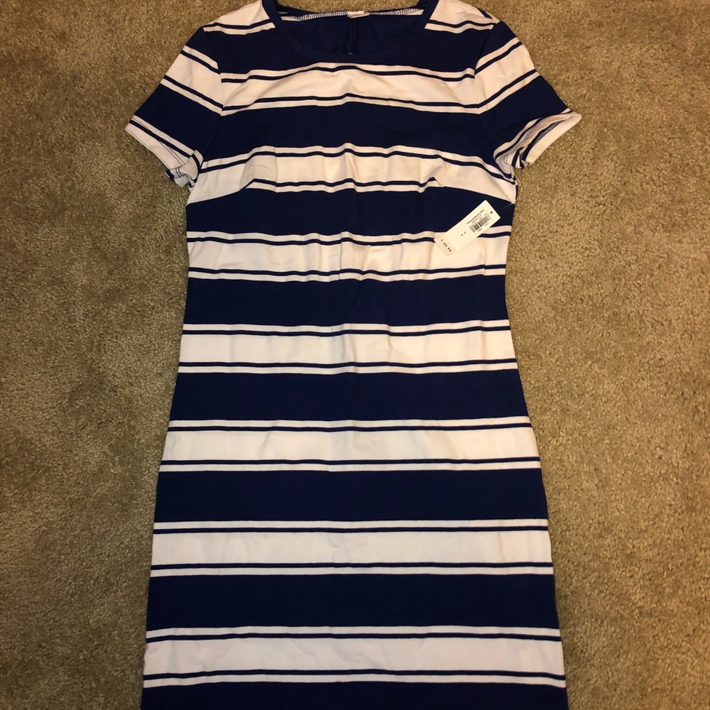 Navy blue and white Old Navy Dress